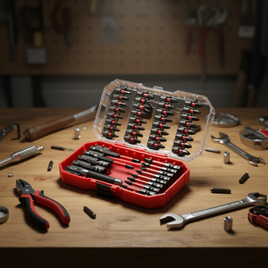 Juego de 45 Puntas Magnéticas para Destornillador con Acabado Ennegrecido y Estuche de Almacenamiento, Modelo D0100X3EETT - Product Image 2