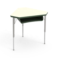 Table d'appoint triangulaire en bois bon marché pour étudiant