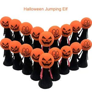 ZSD Halloween Tête de Citrouille Rebondissant Elfe Moyen Saut Poupée En Plastique Doigt Marionnette En Peluche Jouet Unisexe Âges 5 + 14 + ZSDR004 En Gros - Product Image 4