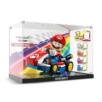 Blocs de construction personnalisés multi-tailles Mini poupée jouet à collectionner étui transparent anti-poussière protection acrylique présentoir