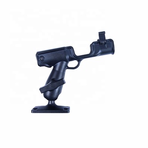 Support de tige pivotant réglable pour la pêche en lac et en rivière pour le support de montage sur poteau de radeau de bateau - Product Image 1