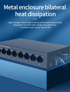 Tiêu chuẩn chất lượng cao 10/100Mbps 8-Port 100M <span class=keywords><strong>Ethernet</strong></span> chuyển đổi bao gồm một bộ chuyển đổi điện - Product Image 2