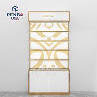 Vitrine de présentation de parfums et cosmétiques de luxe réglable avec éclairage LED, écologique, étanche, murale, personnalisable, durable et de haute qualité