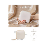 Étui de voyage pour bijoux YY, organiseur de bijoux, petite pochette souple pour bijoux, anti-rayures et poche de rangement portable pour bagues et boucles d'oreilles