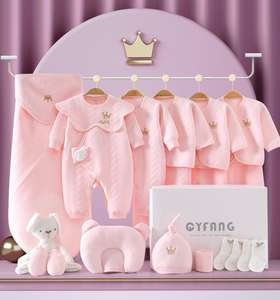 ชุดของขวัญเสื้อผ้าเด็กแรกเกิดสำหรับเด็กผู้หญิง 12 ชิ้น เหมาะสำหรับเด็กแรกเกิดถึง 3 เดือน - Product Image 5