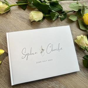 Libro de memoria personalizable con tapa de papel para cumpleaños, graduación, boda, funeral, cuaderno de invitados y libro de registro de bebé - Product Image 4