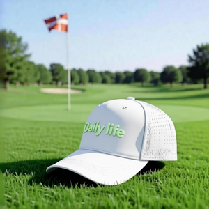 Custom Embroidery Navy Golf <b>Cap</b> 5-Panel Sports Hat with Curved Brim and Rope Headwear Waterproof Fabric Baseball Gorras - Product Image 5