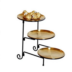 Handmade Iron Metal Plate Rack Black Finished Perfect For Kitchenware <b>Tabletop</b> Standing Multifunction Plate <b>Storage</b> Holder - Product Image 1