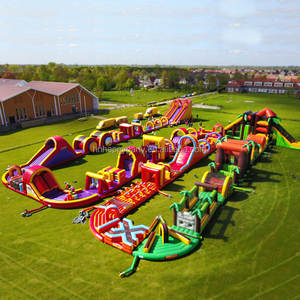 Parcours d'obstacles <span class=keywords><strong>gonflable</strong></span> pour aire de jeux pour enfants grande bannière <span class=keywords><strong>gonflable</strong></span> <span class=keywords><strong>château</strong></span> combo <span class=keywords><strong>professionnel</strong></span> utilisé à vendre - Product Image 3