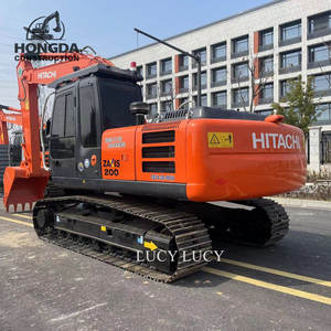 Excavatrice hydraulique Hitachi ZX200 ZX210 d'occasion, d'origine japonaise, 20 tonnes, excavatrice sur chenilles, modèle 2023, capacité de la benne de 1,1 m, en stock - Product Image 1
