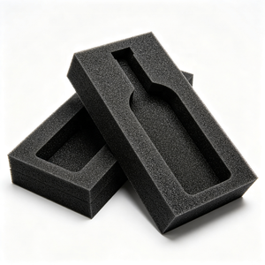 Plateaux d'emballage en mousse EVA sur mesure, gravure laser CNC, boîte en papier, produits en verre, amortissement antistatique, flexible - Product Image 1