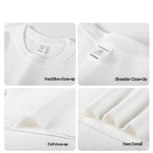 T-Shirt da Uomo in Puro Cotone 240g, Vestibilità Ampia, Collo Tondo, Manica Corta, Tinta Unita, Resistente alle Pieghe e all'Usura, Top Casual - Product Image 3