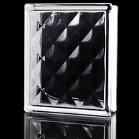 Bloc de verre carré creux insonorisant et isolant thermiquement, brique de verre décorative pour cloison de salle de bain et mur de cour