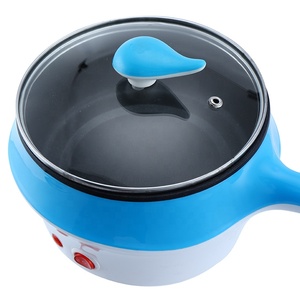 Mini olla caliente eléctrica portátil <span class=keywords><strong>Wok</strong></span> con revestimiento de acero inoxidable y cocina de sopa multifunción Cocina eléctrica doméstica con vaporizador - Product Image 6