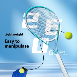 Thiết kế thẩm mỹ cao huấn luyện viên quần vợt mới bắt đầu thiết lập vợt nhẹ với công cụ tự thực hành và lưới nylon thẩm mỹ cao - Product Image 5