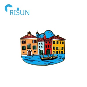 Fabricante italiano turismo recuerdo Pin personalizado italiano <span class=keywords><strong>Venezia</strong></span> Venecia viaje solapa Pin insignia agua ciudad <span class=keywords><strong>Venezia</strong></span> Logo Pin insignia - Product Image 5