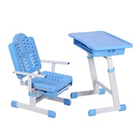 Vente en gros directe de bureaux et de chaises pour un seul étudiant équipement éducatif scolaire table de pause déjeuner et chaise avec repose-pieds