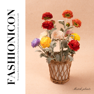 Fleurs artificielles de pivoine en flocage de luxe, accessoires photo de luxe abordables et très populaires sur internet, fleurs en soie pour tables de salon - Product Image 2