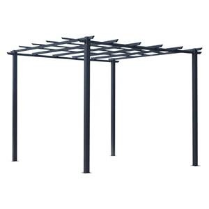 Bioclimatic 3x3m Pergola Montage Facile Rongeur Anti Rot-Proof Bois Décoration de Jardin Balcon Application Opération à Distance Nature - Product Image 1