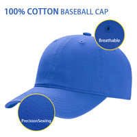 Gorras de Béisbol Heycap Personalizadas con Logotipo Bordado, 6 Paneles, Transpirables, de Algodón 100%, Diseño de Visera Curva, Gorra Deportiva Lavada