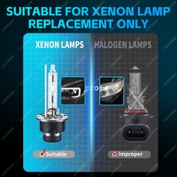 Nouveaux phares au xénon HID 65W 4300K/5500K/6000K/8000K D1S 12V 13000LM Ampoules en verre et métal à haut lumen Garantie 1 an