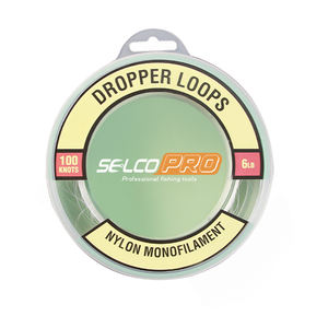 Rigues <span class=keywords><strong>de</strong></span> pêche Selco Dropper Loop pré-nouées <span class=keywords><strong>avec</strong></span> <span class=keywords><strong>ligne</strong></span> <span class=keywords><strong>de</strong></span> leader en monofilament <span class=keywords><strong>de</strong></span> nylon à nœuds multiples - Product Image 1