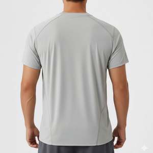 Camiseta Deportiva para Hombre, 100% Poliéster, Ligera, Transpirable, de Secado Rápido, Tejido Elástico, para Yoga, Gimnasio, Entrenamiento, Running - Product Image 2