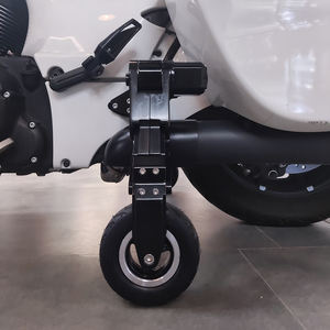 Train de roulement de <span class=keywords><strong>moto</strong></span> chromé durable - Roues latérales stabilisatrices antidérapantes pour motos HD, Indian, <span class=keywords><strong>BMW</strong></span> et Goldwing - Product Image 2