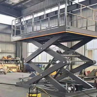 Plateforme élévatrice à ciseaux hydraulique fixe Konty, élévateur de fret électrique, construction en acier allié, table 1900x1500mm 20/17