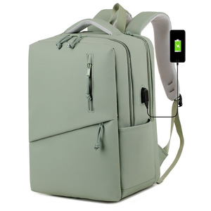 Mochila para portátil de gran capacidad, unisex, informal, con puerto de carga USB para viajes y trabajo - Product Image 1
