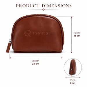 Pochette de maquillage personnalisée en cuir PU, sac cosmétique portable avec fermeture éclair, organiseur de toilette, OEM ODM, vente en gros pour les marques de beauté - Product Image 2
