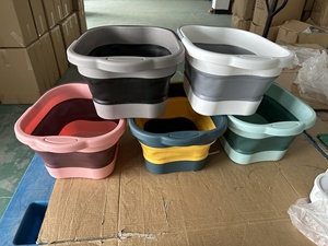 Bañera Plegable Portátil para Pies con Asa, Cubeta de Spa para Pies con Masaje de Acupresión para Lavar y Acampar - Product Image 3