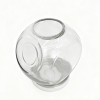 Récipients alimentaires modernes de luxe hermétiques en verre transparent-Empilables, étanches et non toxiques, portables de grande capacité
