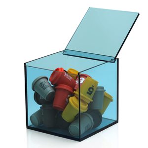 Caja de Acrílico Transparente Personalizada al por Mayor para Almacenamiento, Recuerdos de Boda, Dulces, Cápsulas de Café - Product Image 6
