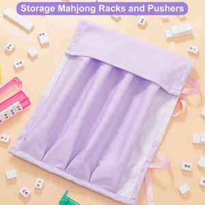 Mahjong Rack Bag Waterproof Fabric Mahjong Tile Rack Holder Travel Mahjong Accessories and <b>Gifts</b> for Club Game Night - Product Image 4