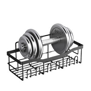 Thiết kế mới phòng tắm không khoan thép không gỉ vòi hoa sen dính vòi hoa sen Organizer kệ với Hooks - Product Image 5