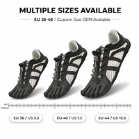 Chaussures de randonnée pieds nus à cinq orteils, tige en microfibre respirante, semelle en caoutchouc antidérapante, EU36-46, OEM, unisexe, course sur sentier