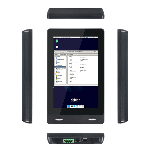 Portworld RK3566 Linux Ubuntu Debian Buildroot Yocto Optional OS Wall Mount RJ45 POE Tablet