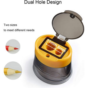 Aiguisoir manuel personnalisé rose, papeterie de bureau, uniquement pour affûteur écologiques, pour l'école, vente en gros - Product Image 5