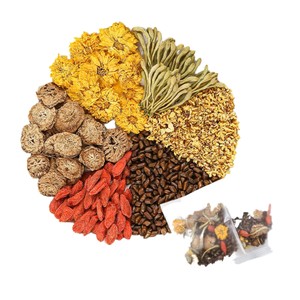 Thé artisanal biologique premium au chrysanthème, goji, graines de cassia, chèvrefeuille et réglisse pour éliminer la chaleur, favoriser le sommeil et restaurer l'éclat - Product Image 2