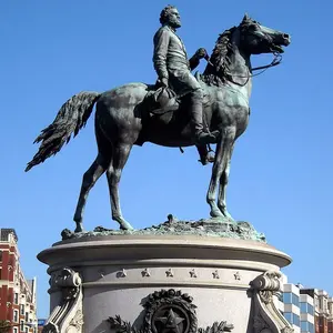 名人雕像大尺寸青铜乔治亨利托马斯骑马纪念雕塑
