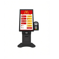 Kiosco de Pantalla Táctil de 21.5 Pulgadas, Kiosco de Pago de Autoservicio POS para Sistema de Pedidos en Restaurantes