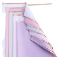 Vente en gros de papier d'emballage de fleurs de luxe de qualité personnalisée papier d'emballage imperméable pour bouquet de fleurs