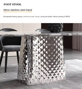 Table de salle à manger avec ensembles de table de salle à manger turque de style de prix Table à manger réglable coulissante de <span class=keywords><strong>billard</strong></span> marron avec 4 chaises - Product Image 3