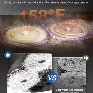 หุ่นยนต์ดูดฝุ่นอัจฉริยะสำหรับ Ecovacs T30S PRO แบตเตอรี่พลาสติกสำหรับใช้ในบ้าน พร้อมฟังก์ชั่นดูดฝุ่นแบบเปียกและแห้ง สำหรับรถยนต์และกลางแจ้ง - Product Image 6