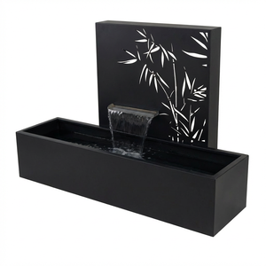 <span class=keywords><strong>Fontaine</strong></span> d'extérieur en acier Corten, effet rouillé ou pulvérisé, pour jardin, patio ou espace de loisirs confortable - Product Image 1