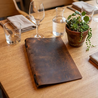 Porte-chéquier en cuir véritable, couverture de carnet de chèques en cuir, porte-chéquier, portefeuille pour chéquier
