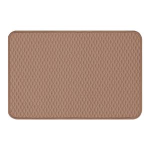 Alfombra de Baño de Terciopelo de Algodón, Rectangular, Geométrica, Absorbente, Antideslizante, Diseño Minimalista para Baño - Product Image 4