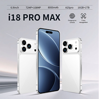 Tersedia 2026 18ProMax 100% Original Tidak Terkunci Versi Global LTE 5G Smartphone Octa-core 1TB Layar OLED 6.9 Inci 120Hz Android 15
