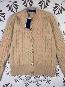 Cardigan Lavorato a Maglia <span class=keywords><strong>di</strong></span> Alta Qualità <span class=keywords><strong>Marca</strong></span> Ruff Ral con Logo Ricamato RL per <span class=keywords><strong>Donna</strong></span> - Product Image 4